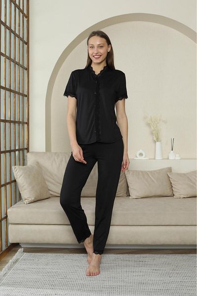 alec lingerie Front Button Soft Fabric Women's Pajama Set