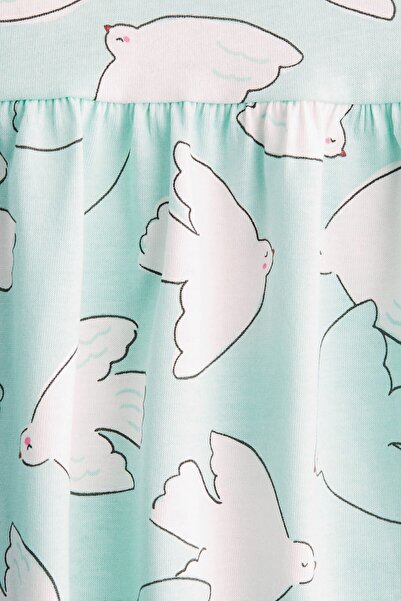 H&M Desenli ve Pamuklu Elbise