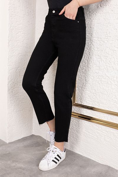 Tesettür Dünyası Pocket Cut Long Jeans Tsd250160 Black