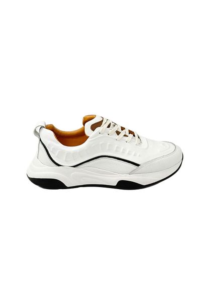 ALEHASANDRO 19831 Eva Sole Men's Casual Genuine Leather Shoes White