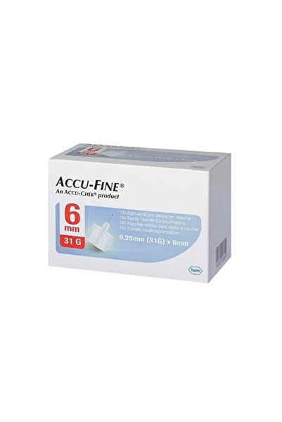 Roche Accu-Fine Pen Needles 0.25Mm(31G)X6Mm