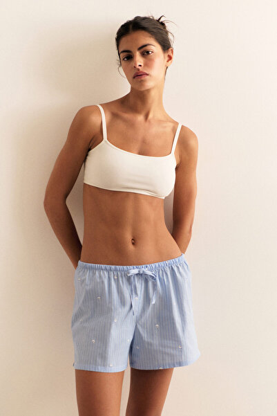 H&M 2’li Pamuklu Poplin Pijama Şortu