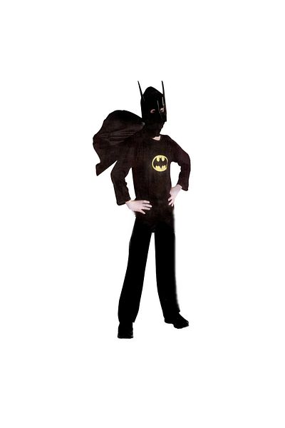 Depox Batman costume for children, black, 3-5 years, 100-110 cm