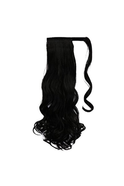 animis beauty Extensie Coada par Neagra, ondulata, cu suvita laterala , 50 cm...