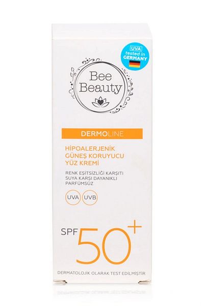 Bee Beauty Hypoallergenic Facial Sunscreen Spf 50+ – High Protection for Sensitive Skin, 50 ml