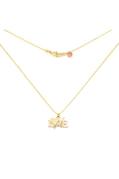 MOHI Fine Jewellery Lant model love din aur galben de 14k