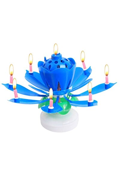 Vipfoni شمعة الكيك السحرية الموسيقية ذاتية الفتح - أزرق