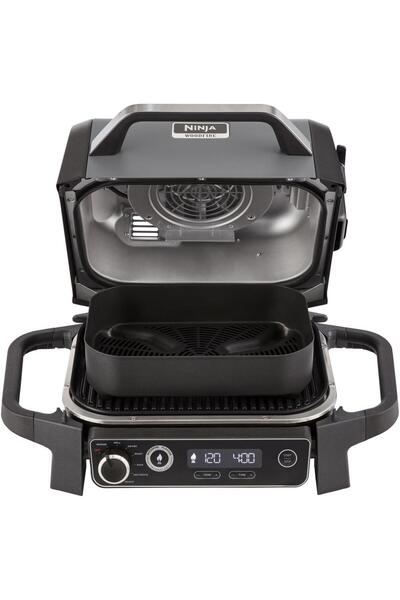 NINJA Gratar si afumator electric Ninja Woodfire OG701EU, 2400w, 7 functii de gatit (Gri)