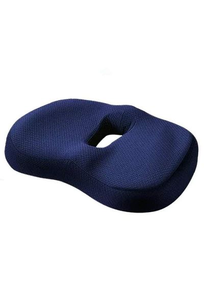 SIKS Orthopedic Seat Cushion With Memory Foam, 34 X 44 Cm, Office Or Car Seat, For Hemorrhoids