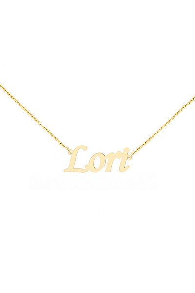 MOHI Fine Jewellery Lant cu nume Lori din aur galben de 14k