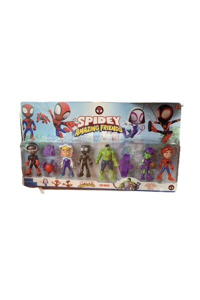 xpress sales Set of 7 Virtual Trend® figurines, Spiderman and his friends, multicolor