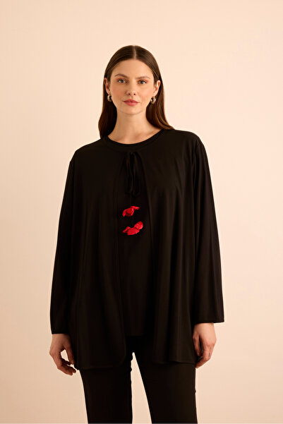 Aker Gelincik Oya Detaylı Viscon Örme Tweenset