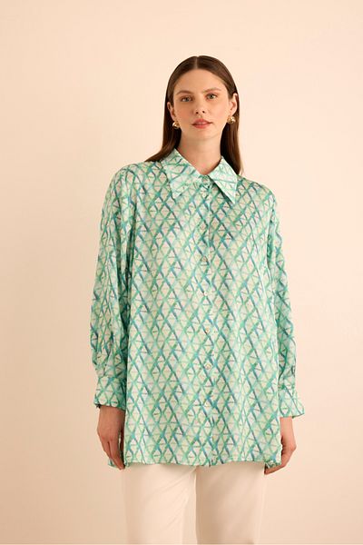 Aker Geometric Patterned Tunic
