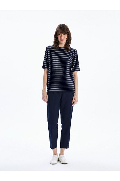 LC Waikiki Lcwaikiki Classic Crew Neck Striped Women's T-Shirt