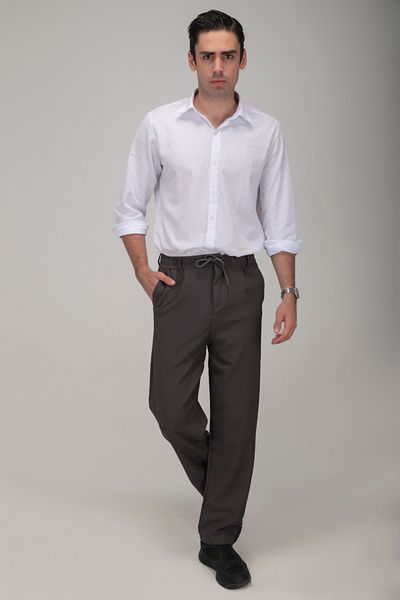 gothamvibes Men's Anthracite Baggy Trousers