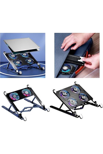 fulina Laptop cooling pad stand, portable and lightweight, increases stability, suitable for laptops