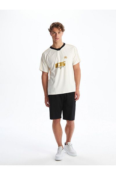 LC Waikiki Xside Active V-Neck Printed Men's Sports T-Shirt