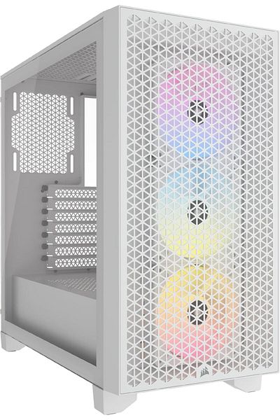 Corsair Corsair Computer Case Airflow Mid Tower 3 AR120 RGB Fans, High Airflow Design, Supports GPU Three Sl