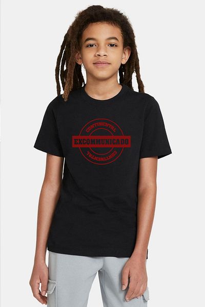 Tshirthane John Wick Continental Excommunicado Black Kids Tshirt