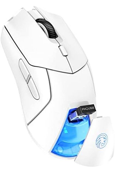 ZIENSTAR -Ergonomic Bluetooth Mouse with Triple Mode (Dual Bluetooth + 2.4G Wireless), 4000 DPI, USB-