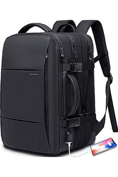 BANGE 35L Travel Backpack, Flight Approved Carry On Backpack for International Travel Bag, Water Resistant