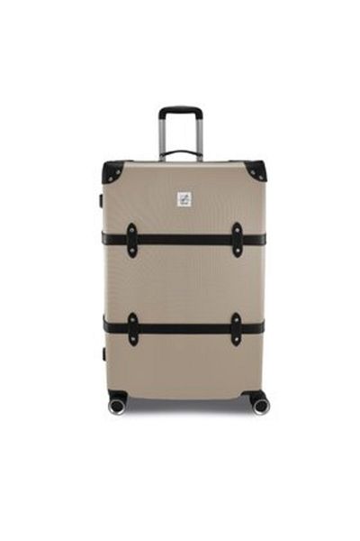 Semi Line Unisex Large Suitcase T5674-4 gold-colored