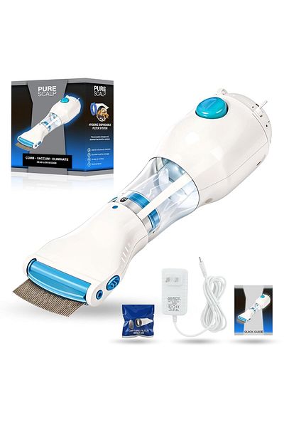 COOYA Electrical Lice Comb,Solution Chemical Free Kills,Built-in LED Light, Suit for Cats and Dogs