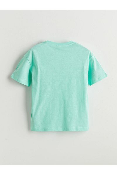 LC Waikiki Orange Crew Neck Boy's T-Shirt
