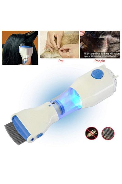 COOYA Electrical Lice Comb,Solution Chemical Free Kills,Built-in LED Light, Suit for Cats and Dogs