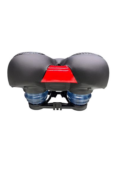 NCR Bike E Bike Extra Gel Saddle with Air Channel Elastomer Spring