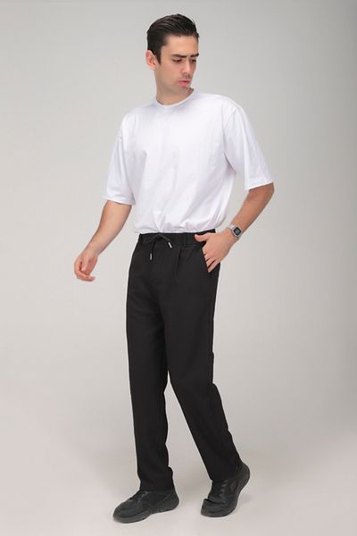 gothamvibes Men's Black Baggy Pants
