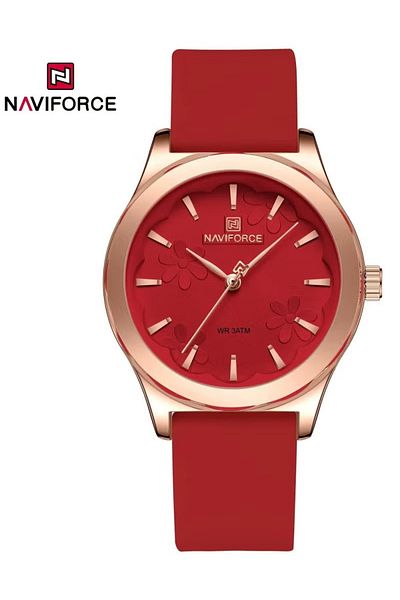 Naviforce Women's Fashion Watch, Silicone Waterproof All-Time Touring Women's Quartz Watches