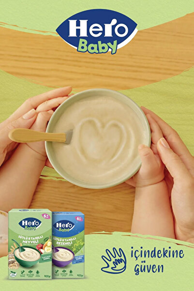 Hero Baby Sütlü 8 Tahıllı Peynirli Pekmezli Kaşık Mama 200GR 4`lü Avantaj Paketi (800GR)