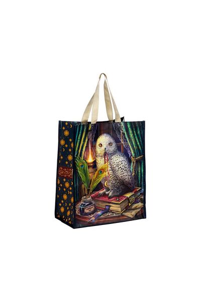 Puckator Bag / Shopping Bag, Lisa Parker, Guardian of Spells owl pattern, Shopping Bag