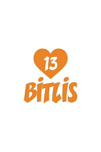 Reysa Tasarım ملصق سيارة على شكل قلب 13 شريط مقاس 17x17 سم برتقالي