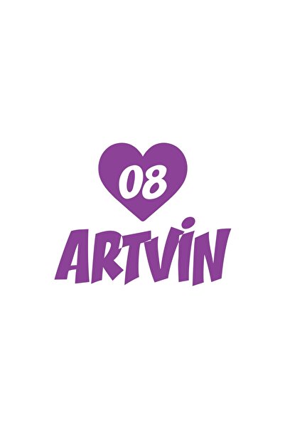 Reysa Tasarım ملصق سيارة على شكل قلب 08 ارتفين مقاس 17x17 سم أرجواني