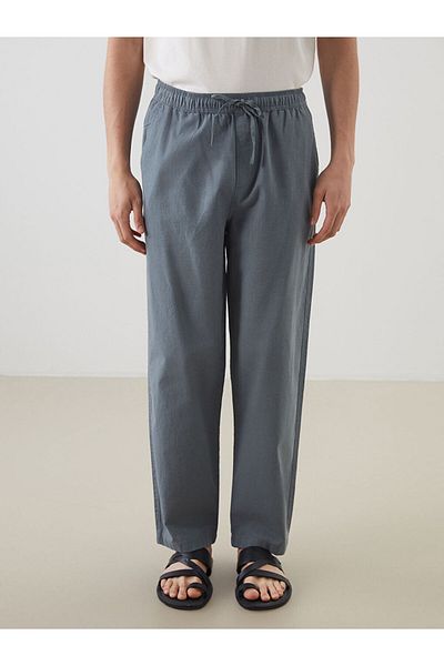 LC Waikiki New Season Comfortable Fit Linen Blend Men's Trousers - S5Fq94Z8