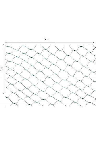 Generic garden bird protection net, plastic, green, 4 x 5 m