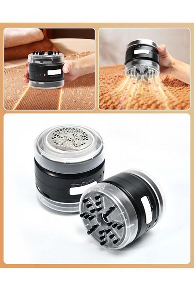 STN Lint cleaner with suction function Stn, ABS, black, 220 V, 8.5 x 8.5 x 8.8 cm
