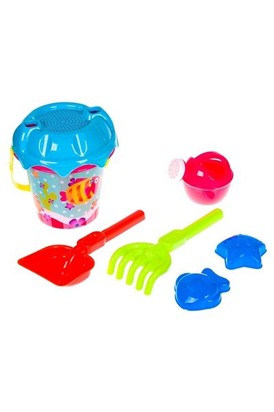 Lioness Beach toy set with fish print, Lioness, 10 x 17 cm