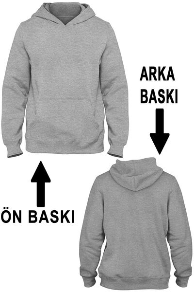 Pisa Art Ibiza Front Back Printed Kangaroo Pocket Hooded Sweatshirt Bll2250