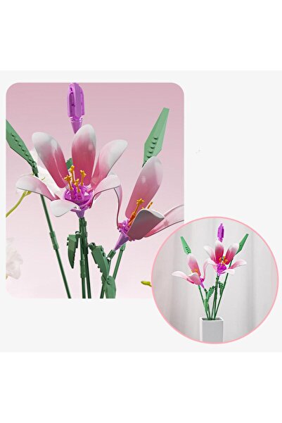 hak-iş oyuncak Pink Lily Lego Building Toy