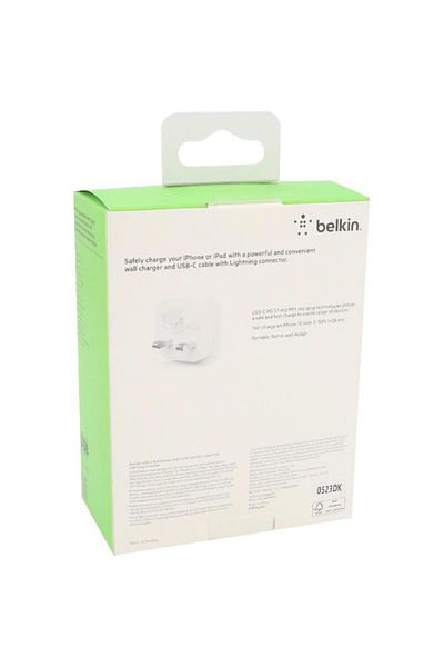 Belkin Boost Charge USB-C Wall Charger 20W + USB-C to Lightning Cable