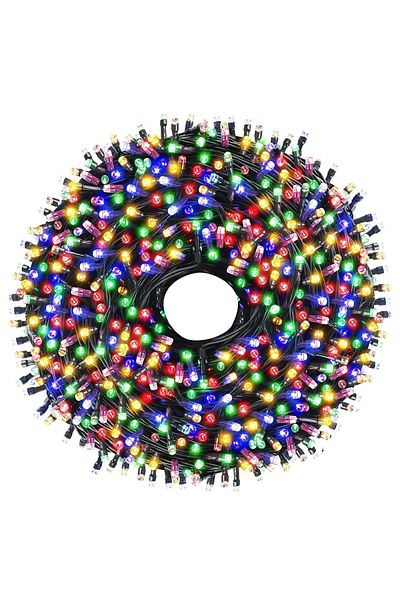 Teno Teno® Linear Christmas Light Installation, 15 m, 8 light effects, 200 LEDs, multicolor