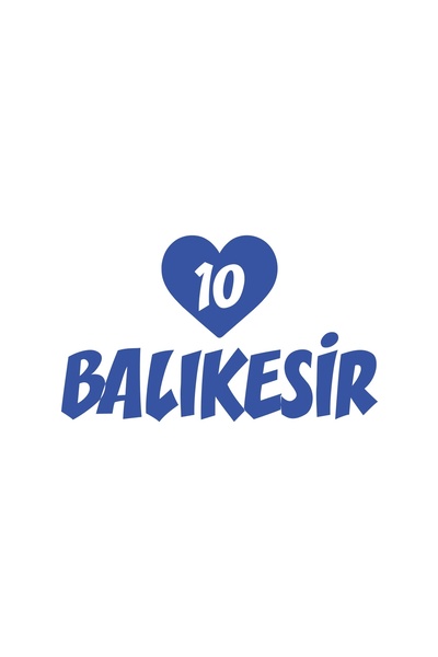 Reysa Tasarım ملصق سيارة على شكل قلب 10 باليسير مقاس 17x17 سم أزرق