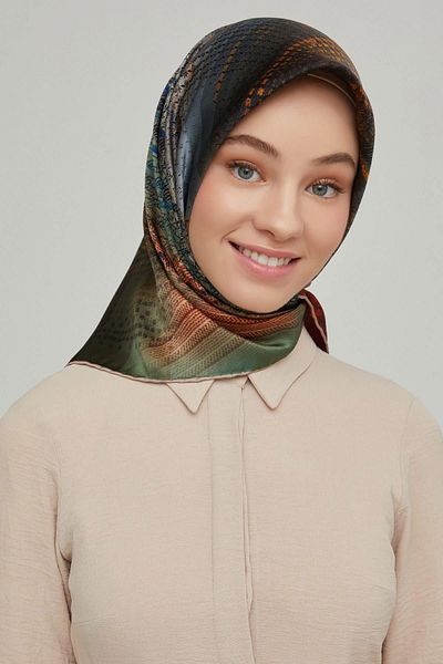 Armine Twill Silk Scarf 8602-04t