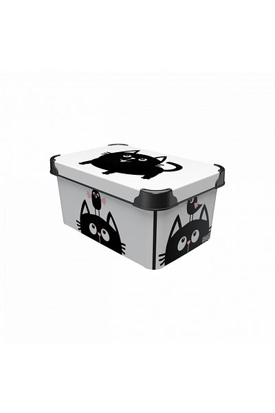 HAPPY COOKING Cat storage box 19×28.5×13.5cm 5l