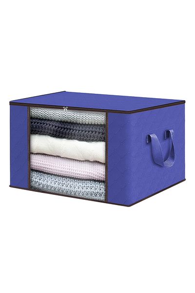 Teno Large Storage and Organization Box Teno®, foldable, 105 L, 70x 50x 30 cm, blue