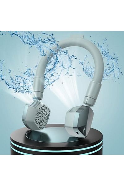 Generic The Newest Neck Cooling Tube and Portable Fan 2 in 1, Reusable Ice Ring, Wearable Neck Cooler Person