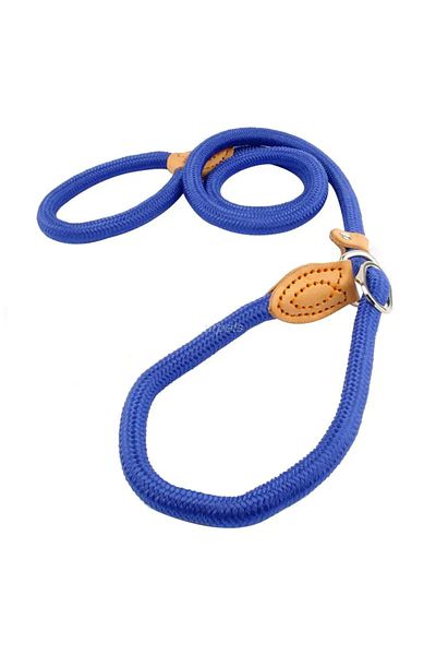 Ropet Cord dog leash, with stopper, anti-pull 8mm x 1.7m, Blue, Ropet